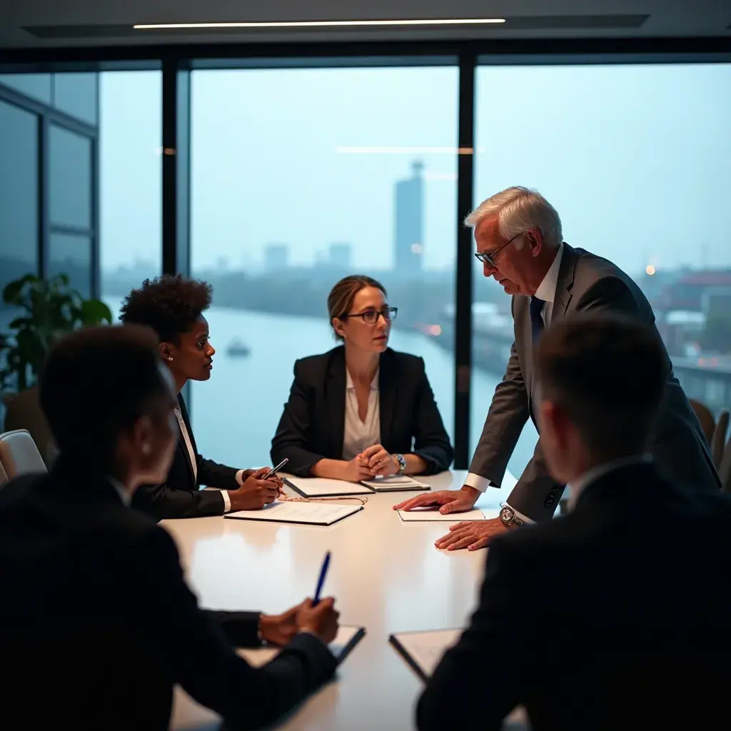 Diagramme illustrant les étapes de la restructuration d'entreprise.