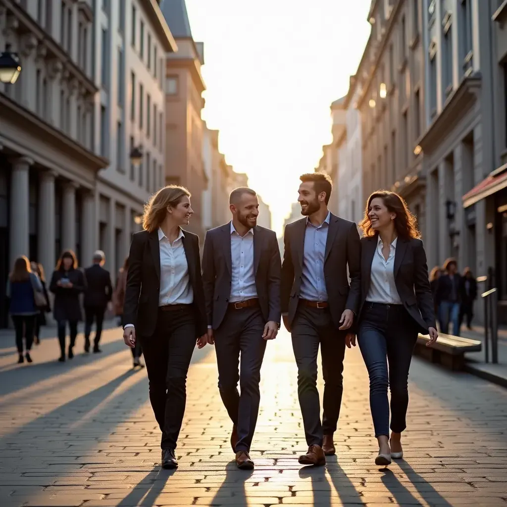 Image d'un client satisfait après avoir reçu des conseils en gestion.